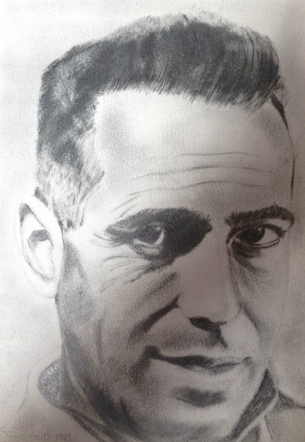 Humphrey Bogart art, Humphrey Bogart drawing, Humphrey Bogart