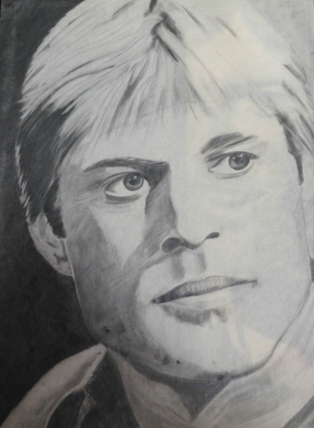 Robert Redford artwork, Robert Redford drawing, Robert Redford