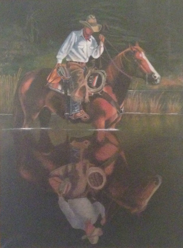 cowboy art glasgow, cowboy painting glasgow, cowbioy painting